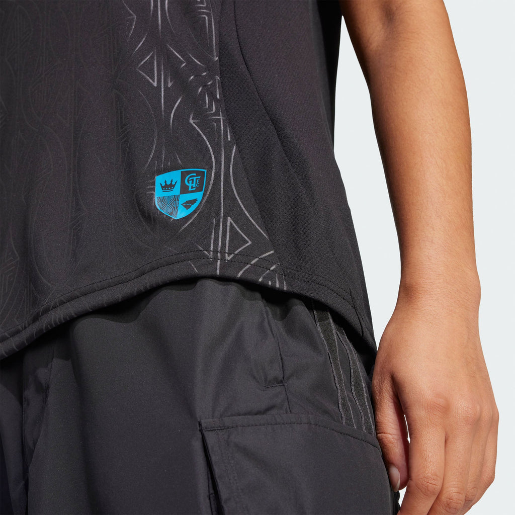 Women's Charlotte FC Black 2025 Fortress Kit Replica Jersey