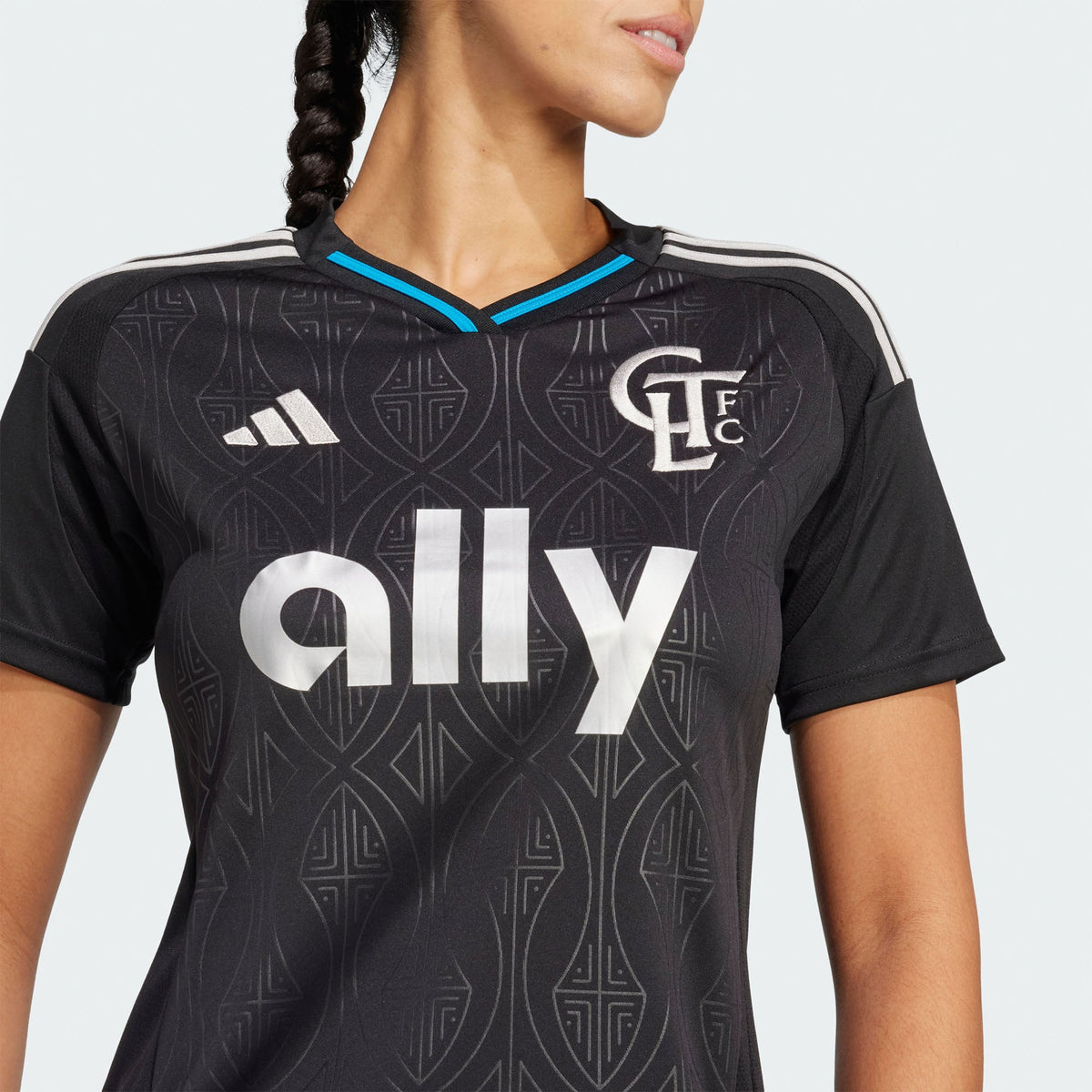 Women's Charlotte FC Black 2025 Fortress Kit Replica Jersey