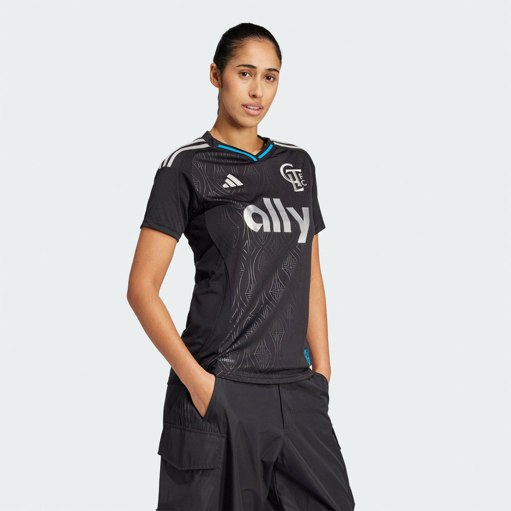 Women's Charlotte FC Black 2025 Fortress Kit Replica Jersey