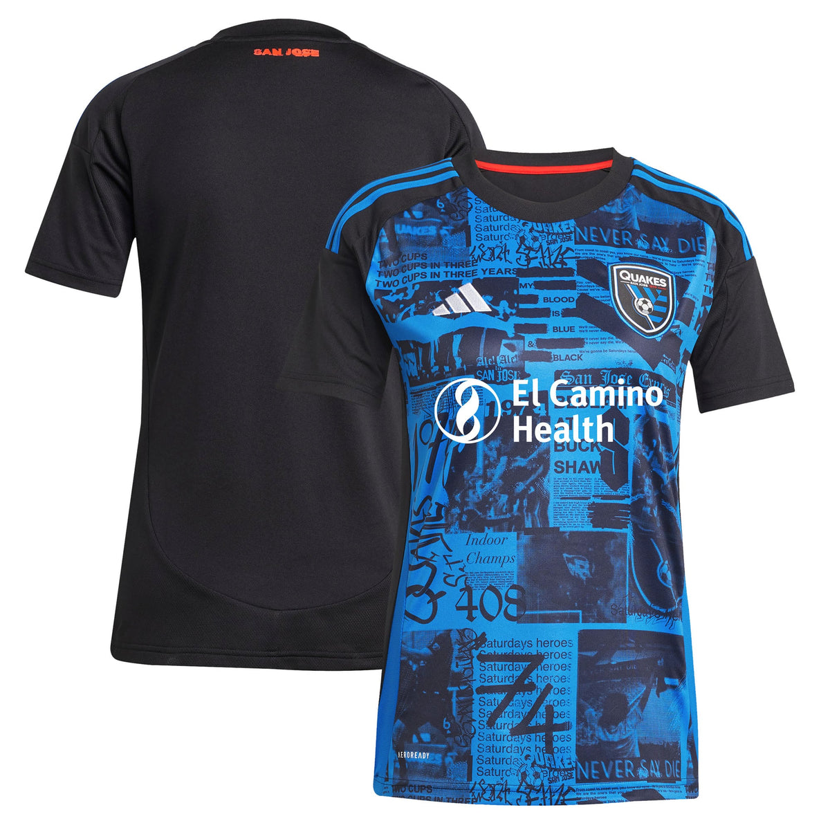 Women's San Jose Earthquakes Black 2025 Headliner Replica Jersey
