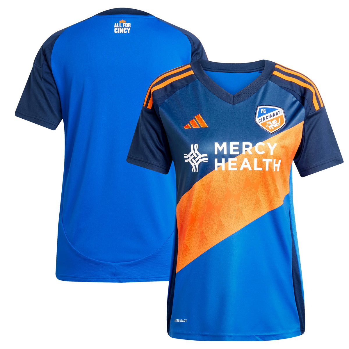 Women's FC Cincinnati Blue 2025 Orange and Blue Legacy Kit Replica Jersey