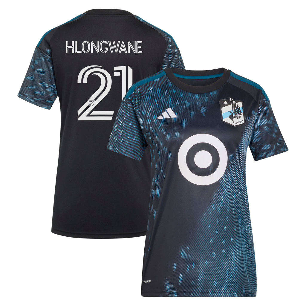 Women's Minnesota United FC Bongokuhle Hlongwane Black 2026 The Decade Kit Replica Jersey