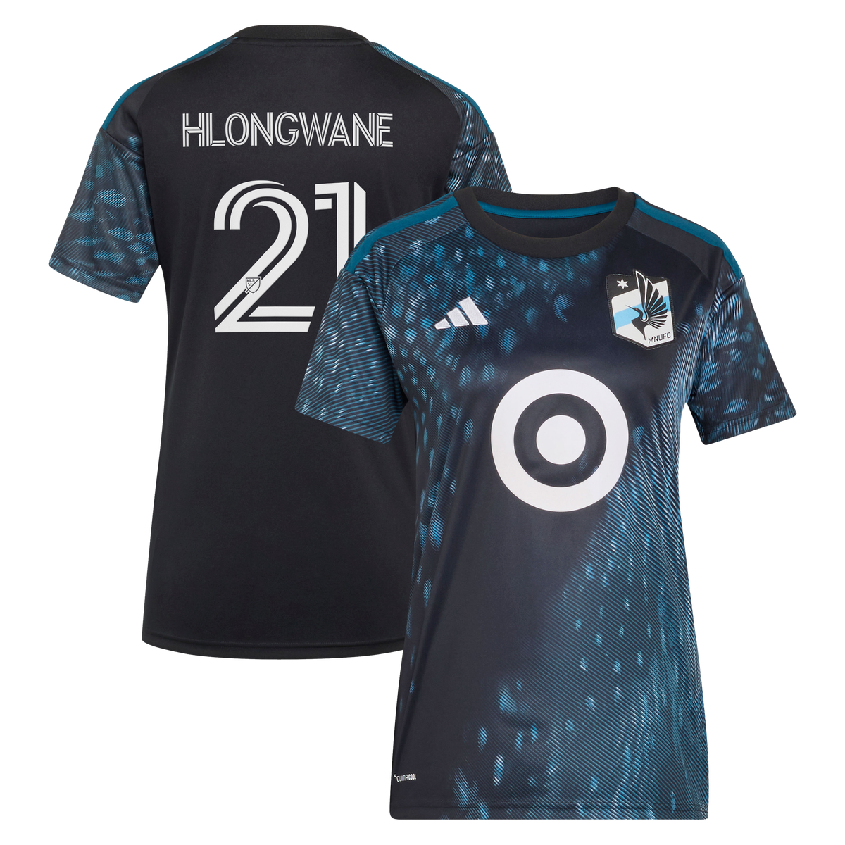 Women's Minnesota United FC Bongokuhle Hlongwane Black 2026 The Decade Kit Replica Jersey