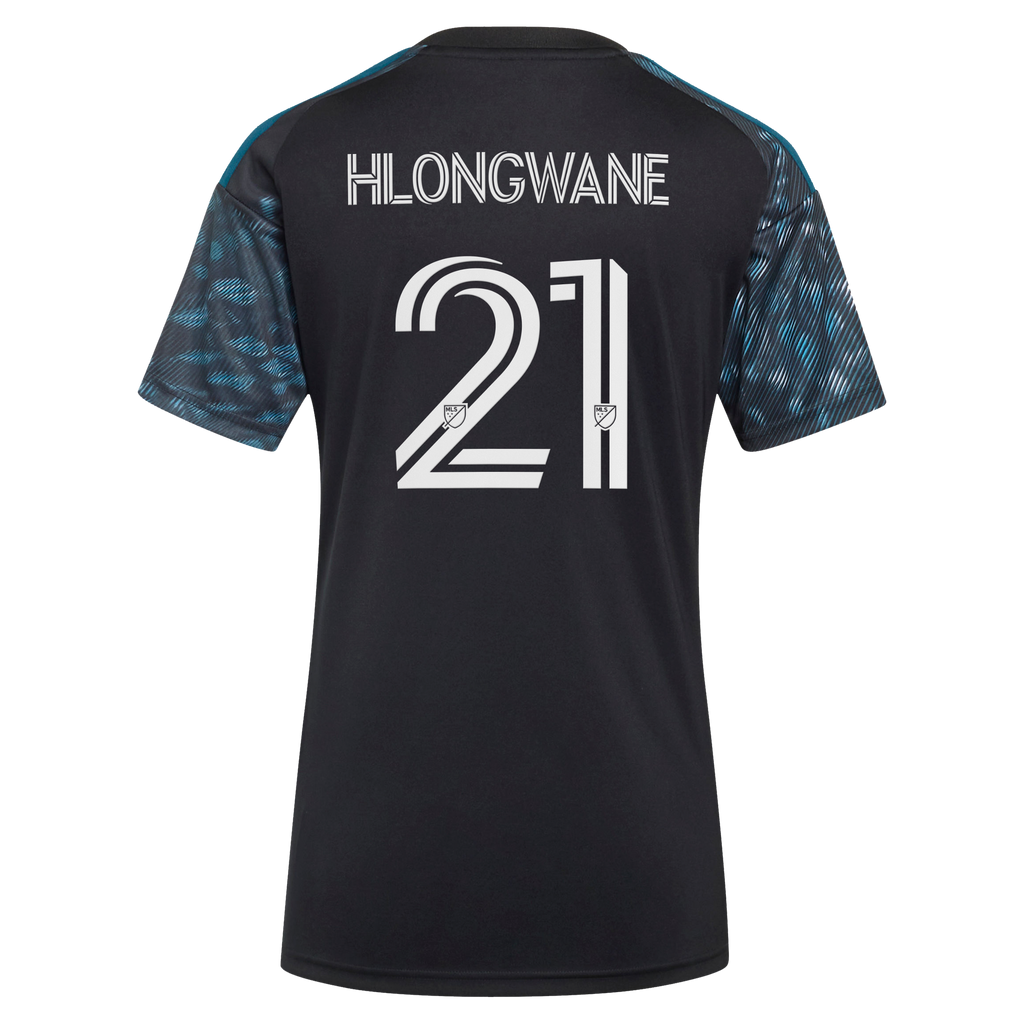 Women's Minnesota United FC Bongokuhle Hlongwane Black 2026 The Decade Kit Replica Jersey