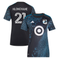 Women's Minnesota United FC Bongokuhle Hlongwane Black 2026 The Decade Kit Replica Jersey