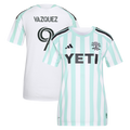 Women's Austin FC Brandon Vazquez White 2026 The Rooted Kit Replica Jersey