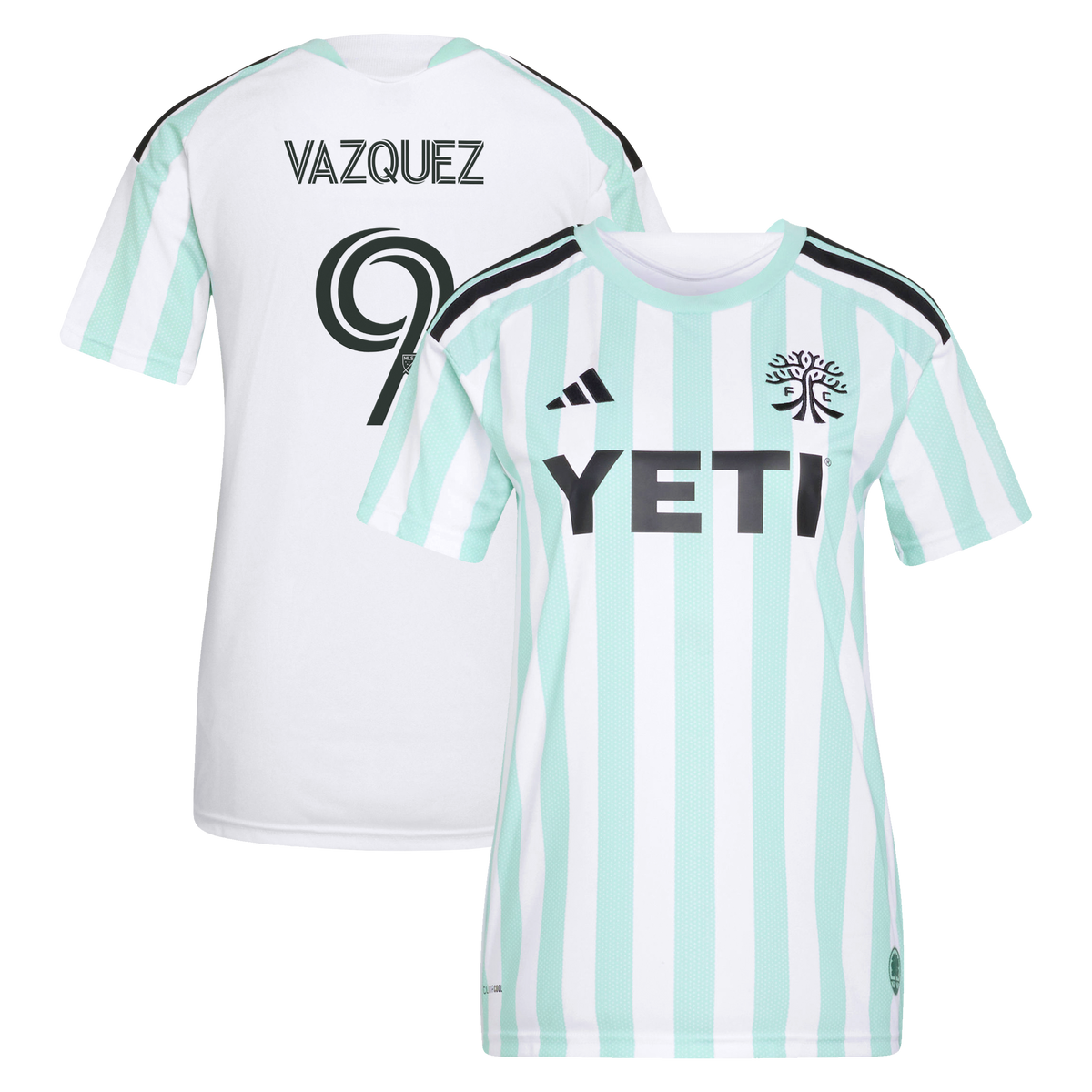 Women's Austin FC Brandon Vazquez White 2026 The Rooted Kit Replica Jersey
