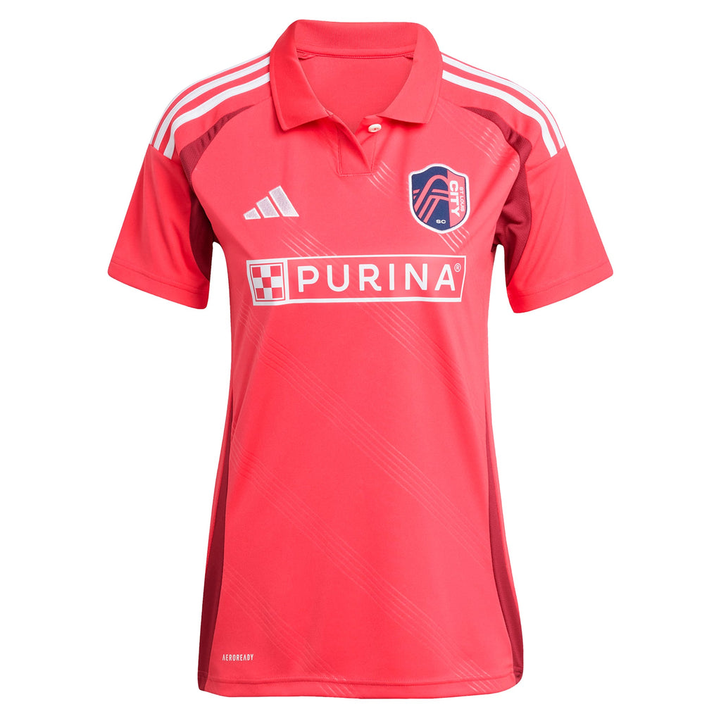 Women's St. Louis City SC Cedric Teuchert Pink 2025 Forever CITY Red Replica Player Jersey