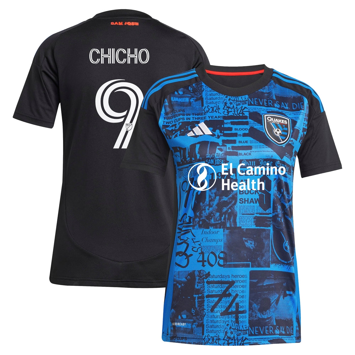 Women's San Jose Earthquakes Cristian Arango Black 2025 Headliner Replica Player Jersey