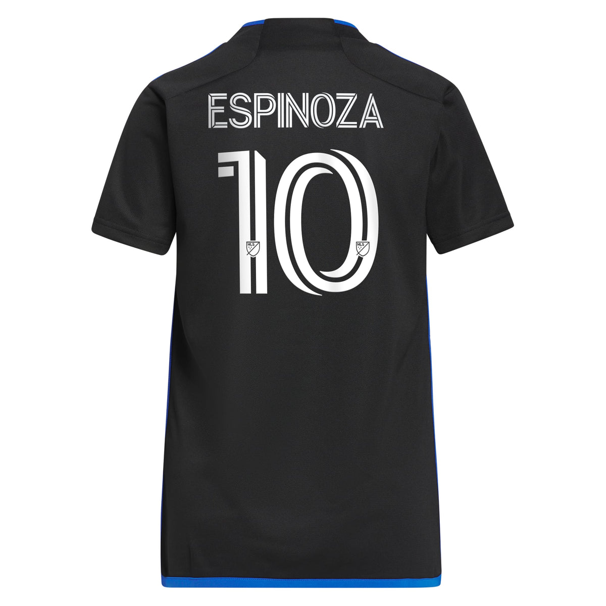 Women's San Jose Earthquakes Cristian Espinoza Blue 2023 Active Fault Jersey Replica Jersey