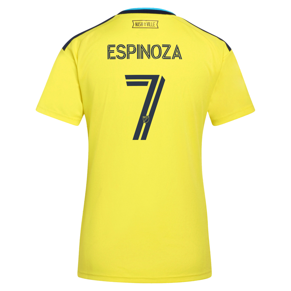 Women's Nashville SC Cristian Espinoza Yellow 2026 The Reverb Kit Replica Jersey