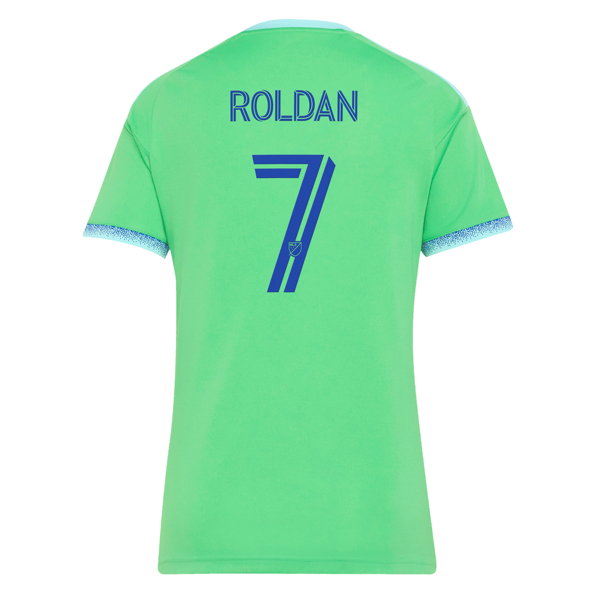 Women's Seattle Sounders FC Cristian Roldan Rave Green 2026 The Evergreen State Kit Replica Jersey