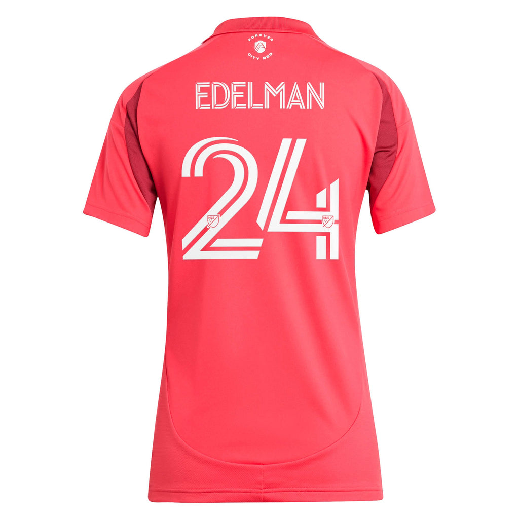 Women's St. Louis CITY SC Daniel Edelman Red 2025 Forever CITY Red Replica Jersey