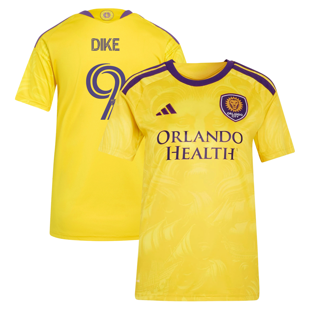 Women's Orlando City SC Daryl Dike Yellow 2026 Sunken Treasure Kit Secondary Replica Jersey
