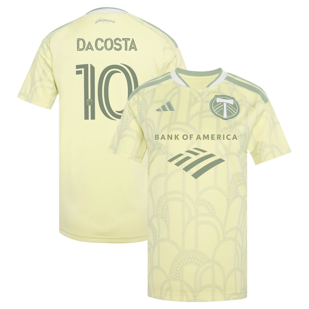 Women's Portland Timbers David Da Costa Yellow 2026 Civic Stadium Kit Replica Jersey