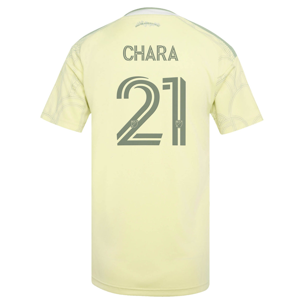 Women's Portland Timbers Diego Chara Yellow 2026 Civic Stadium Kit Replica Jersey