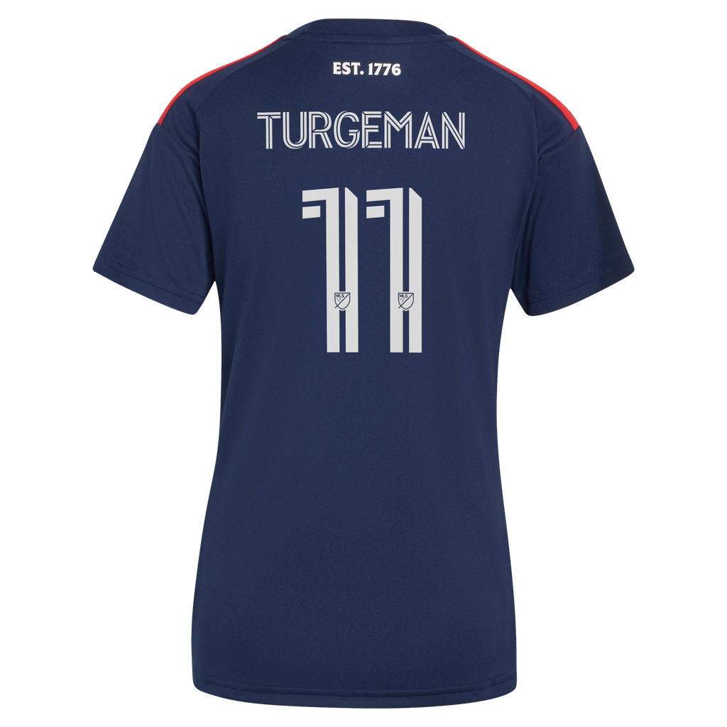 Women's New England Revolution Dor Turgeman Blue 2026 Independence Day Replica Jersey