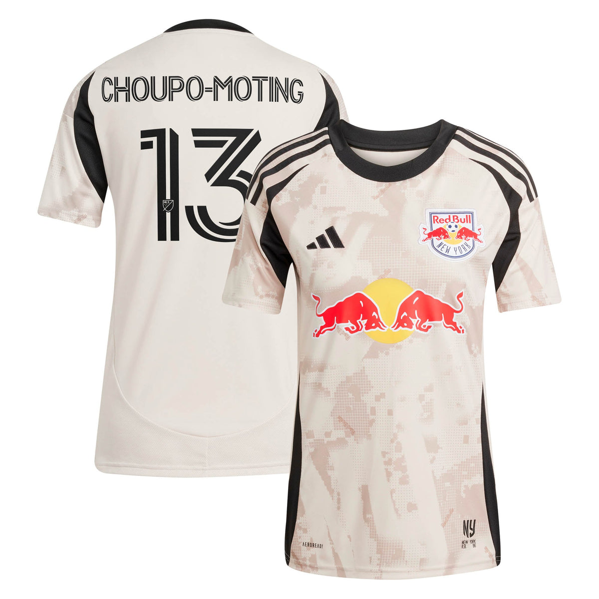Women's New York Red Bulls Eric Maxim Choupo-Moting Tan 2025 Stone Kit Replica Player Jersey