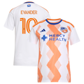 Women's FC Cincinnati Evander da Silva Ferreira White 2026 The Seven Hills Kit Replica Jersey