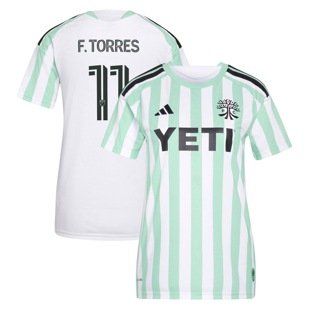 Women's Austin FC Facundo Torres White 2026 The Rooted Kit Replica Jersey
