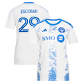 Women's CF Montreal Franco Escobar White 2026 The Procure Jersey Replica Jersey