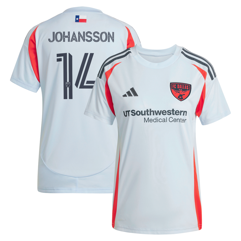 Women's FC Dallas Herman Johansson Light Blue 2025 The Inferno Kit Replica Jersey