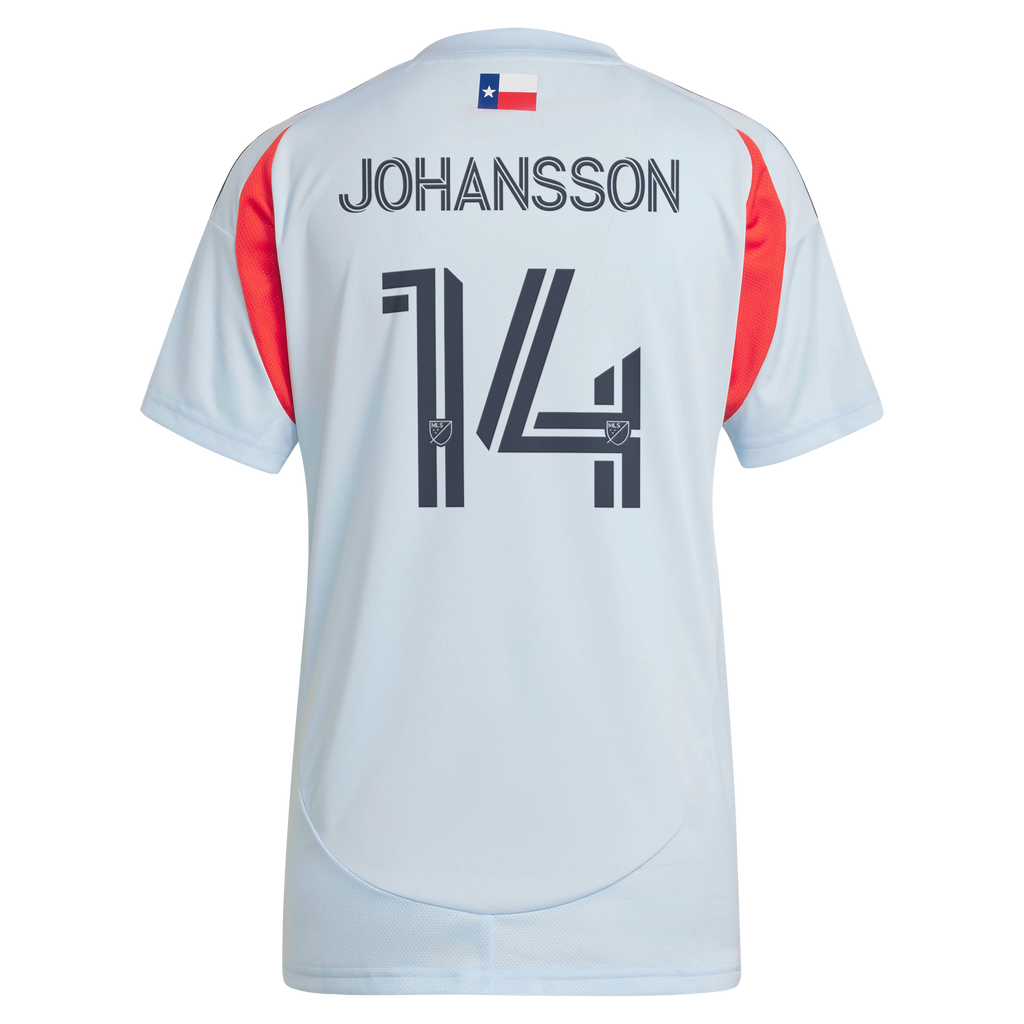 Women's FC Dallas Herman Johansson Light Blue 2025 The Inferno Kit Replica Jersey