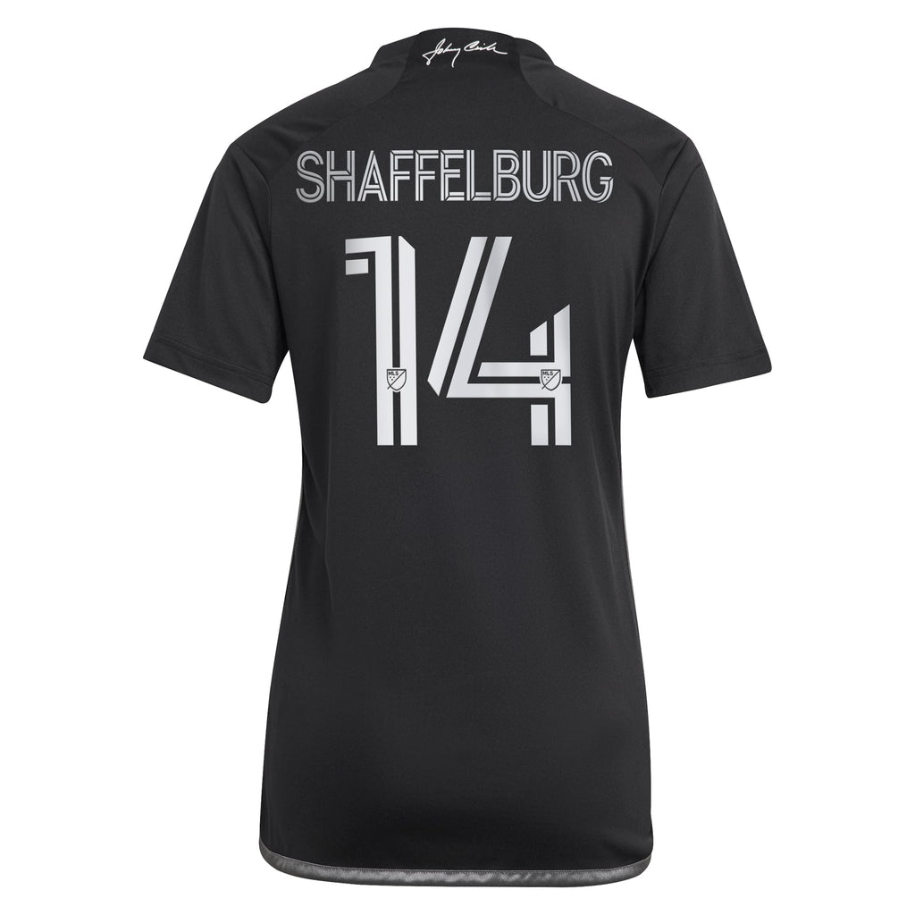 Women's Nashville SC Jacob Shaffelburg Black 2024 Man In Black Kit Replica Player Jersey