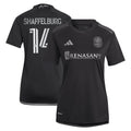 Women's Nashville SC Jacob Shaffelburg Black 2024 Man In Black Kit Replica Player Jersey