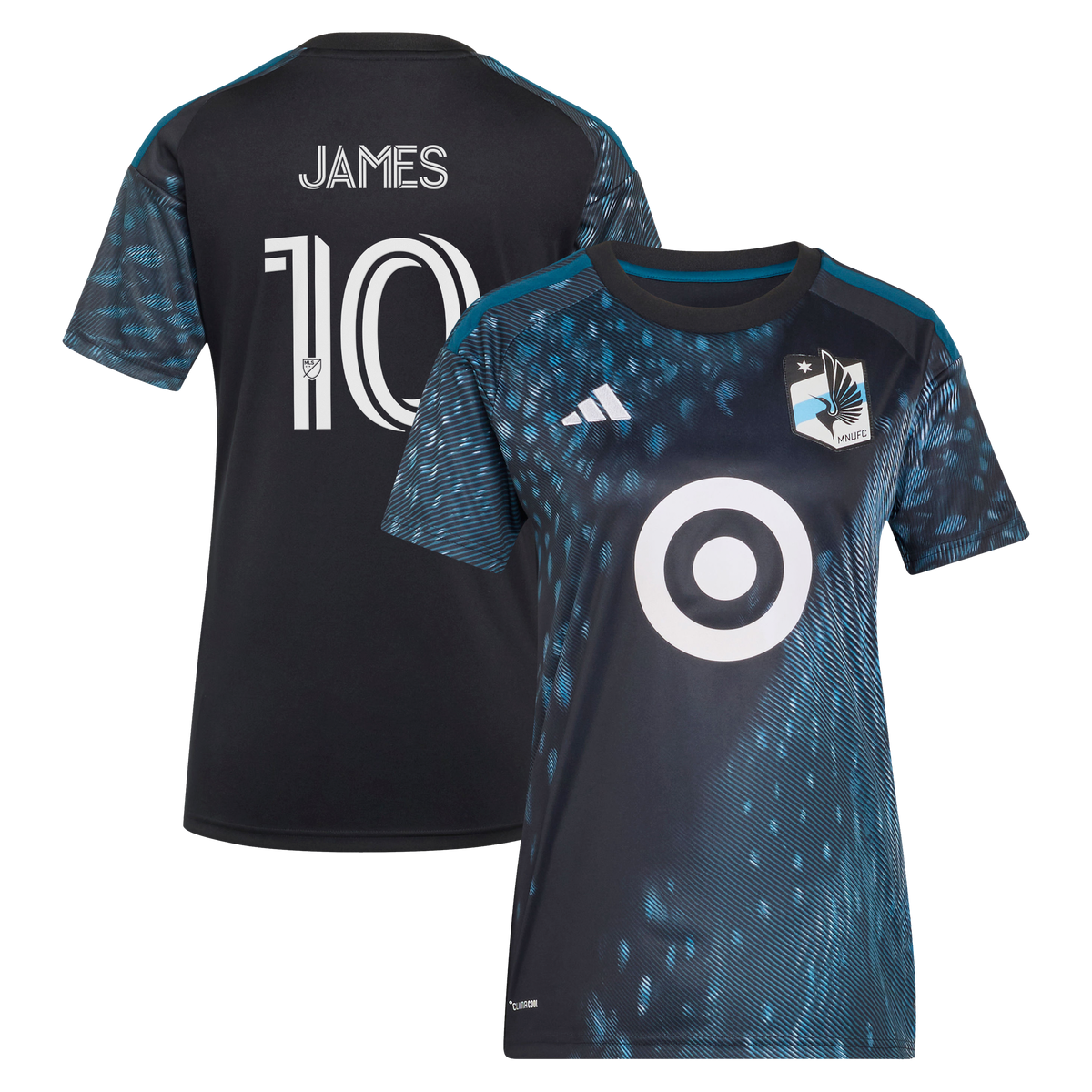 Women's Minnesota United FC James Rodriguez Black 2026 The Decade Kit Replica Jersey