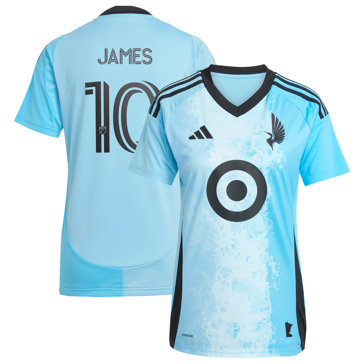 Women's Minnesota United FC James Rodriguez Blue 2025 CONVERGENCE Secondary Replica Jersey