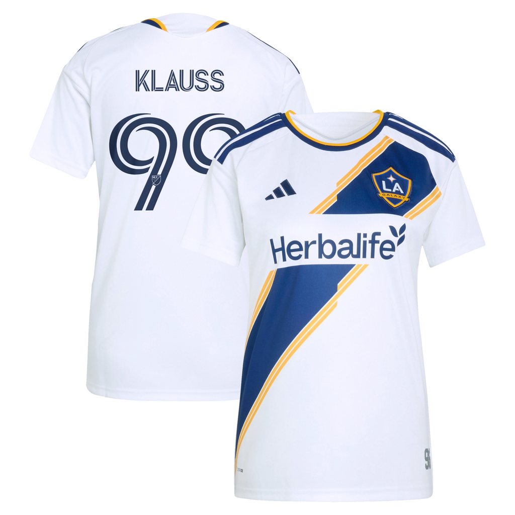 Women's LA Galaxy João Klauss White 2026 The VeloCITY Kit Replica Jersey