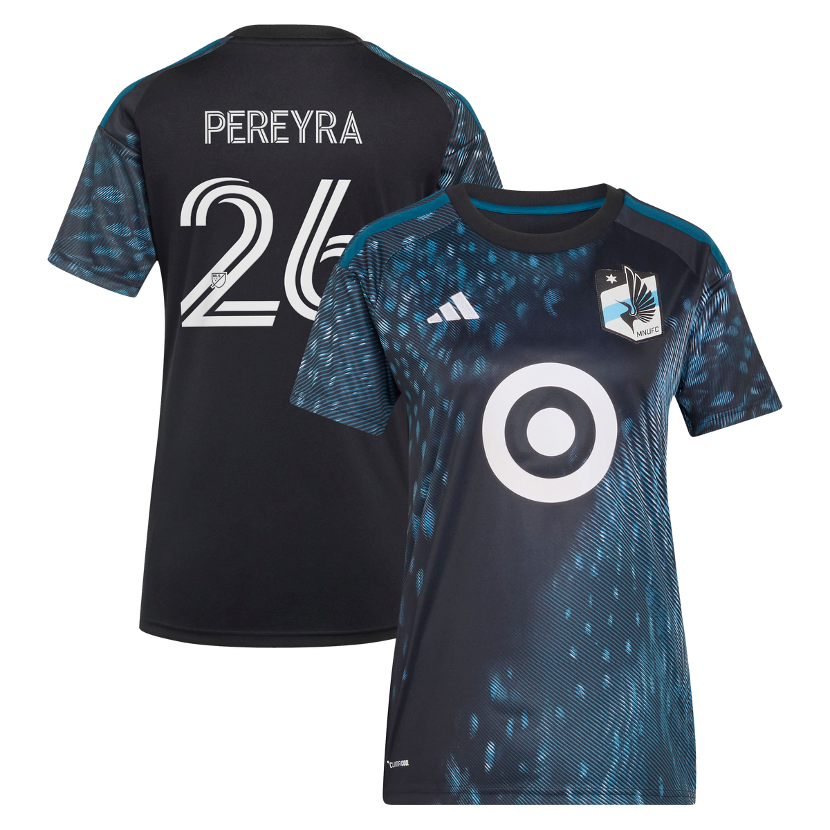 Women's Minnesota United FC Joaquín Pereyra Black 2026 The Decade Kit Replica Jersey