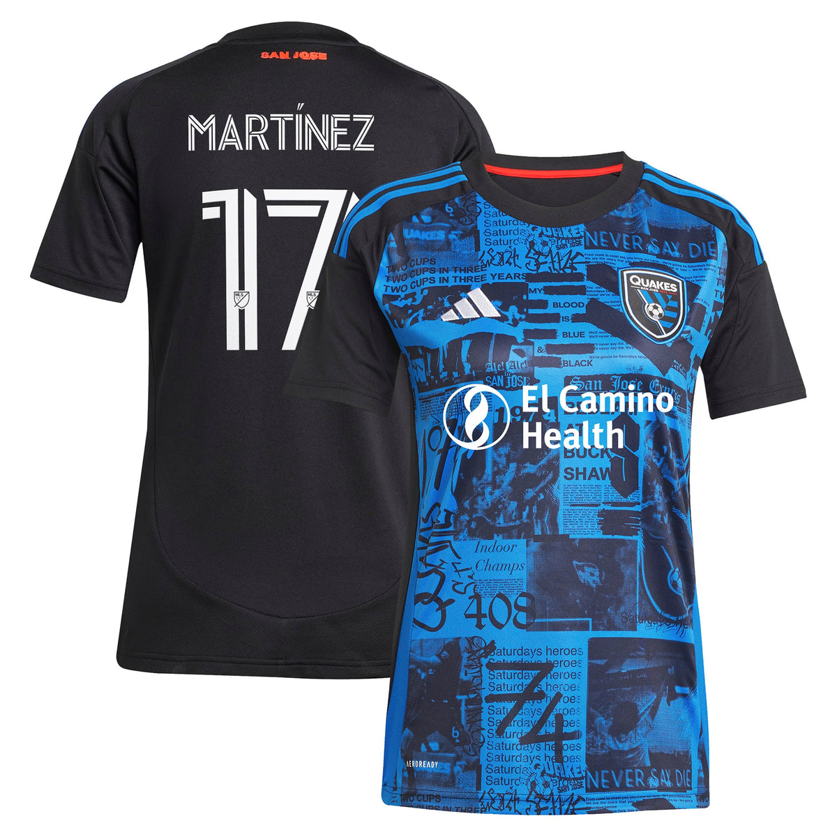 Women's San Jose Earthquakes Josef Martinez Black 2025 Headliner Replica Player Jersey