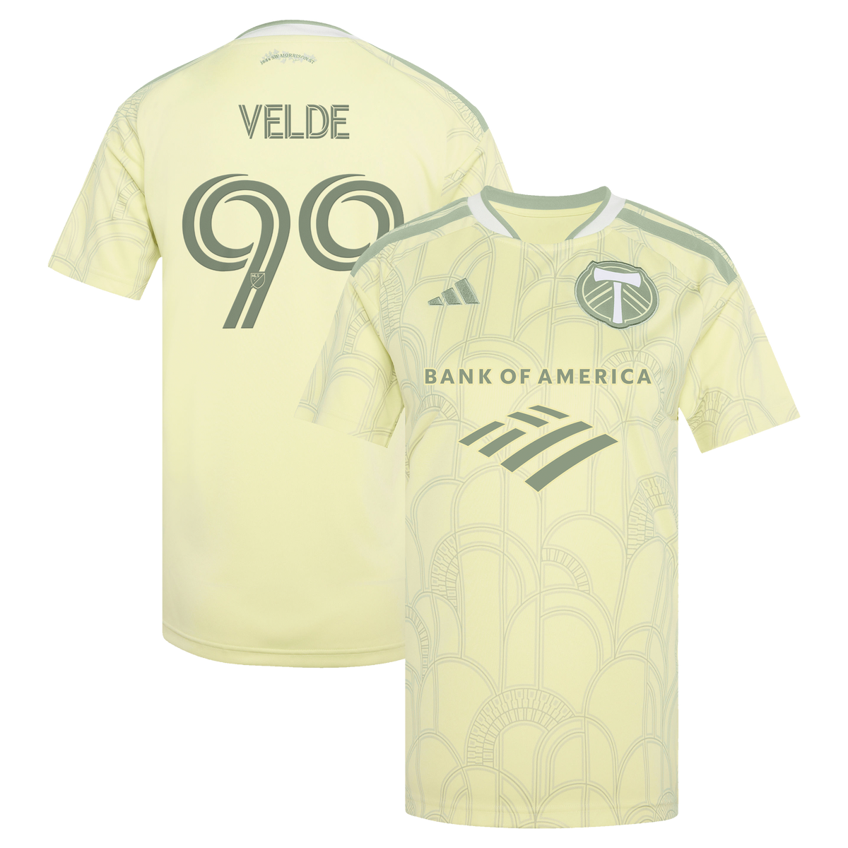 Women's Portland Timbers Kristoffer Velde Yellow 2026 Civic Stadium Kit Replica Jersey