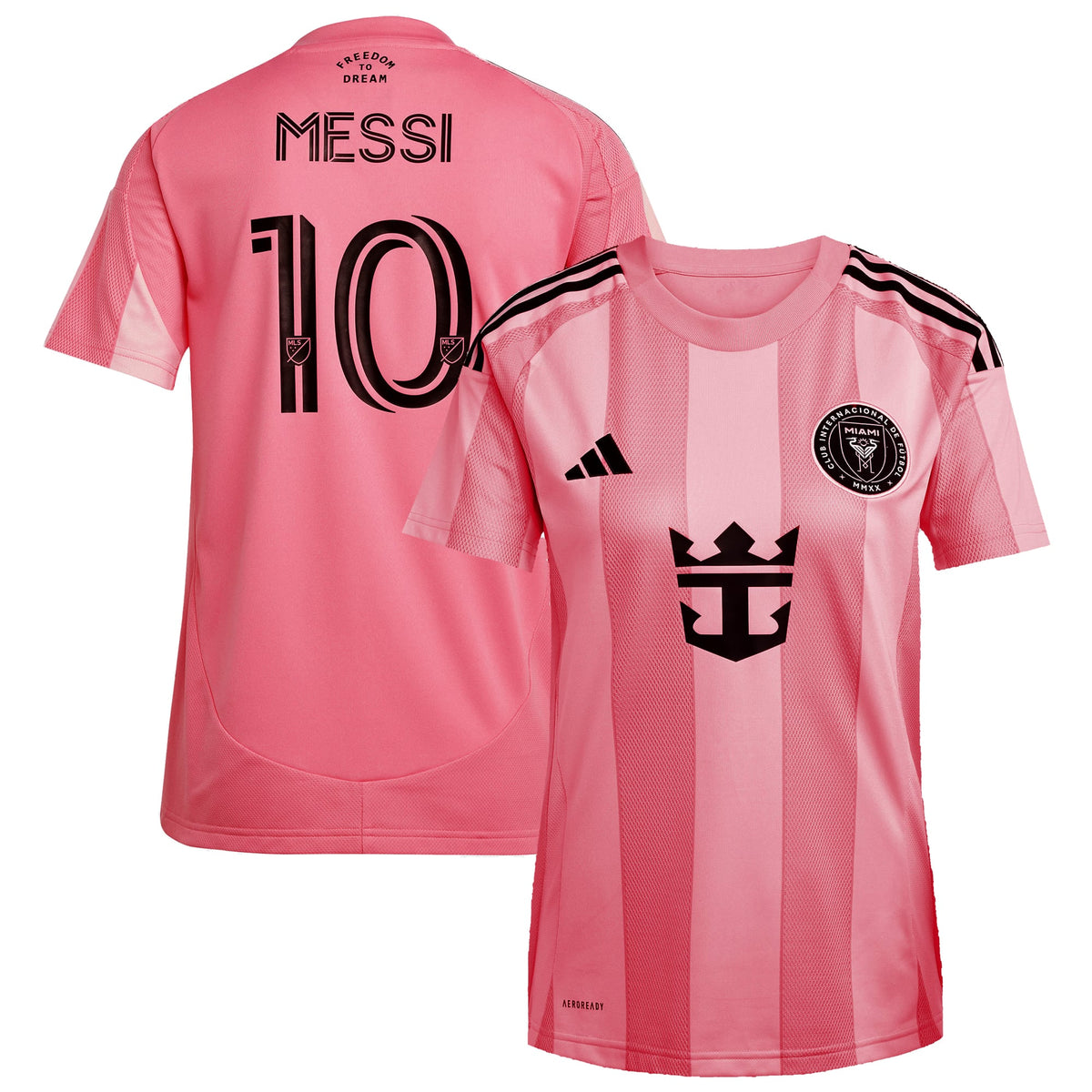 Women's Inter Miami CF Lionel Messi Light Pink 2025 Euforia Replica Player Jersey