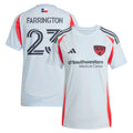 Women's FC Dallas Logan Farrington Light Blue 2025 The Inferno Kit Replica Player Jersey