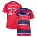 Women's FC Dallas Logan Farrington Red 2026 DNA Kit Replica Jersey