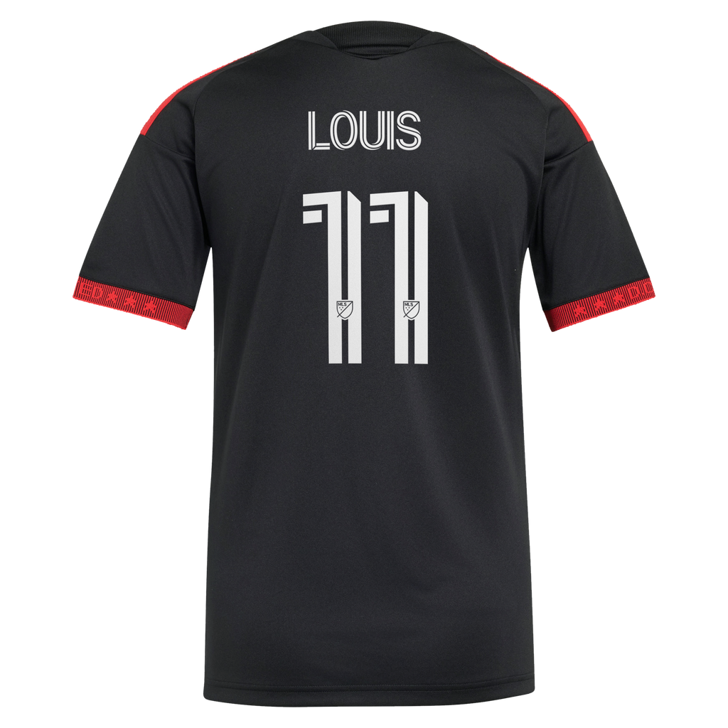 Women's D.C. United Louis Munteanu Black 2026 Black-and-Red Kit Replica Jersey