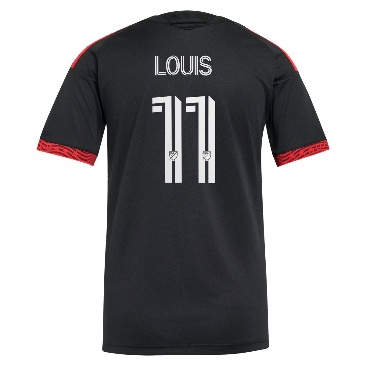 Women's D.C. United Louis Munteanu Black 2026 Black-and-Red Kit Replica Jersey