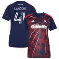 Women's New England Revolution Luca Langoni Blue 2026 Independence Day Replica Jersey