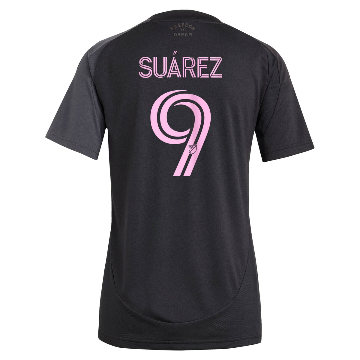 Women's Inter Miami CF Luis Suárez Black 2025 The Fortitude Kit Replica Player Jersey