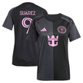 Women's Inter Miami CF Luis Suárez Black 2025 The Fortitude Kit Replica Player Jersey