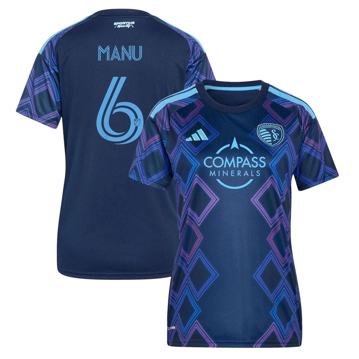 Women's Sporting Kansas City Manu García Blue 2026 The 18th & Vine Kit Replica Jersey