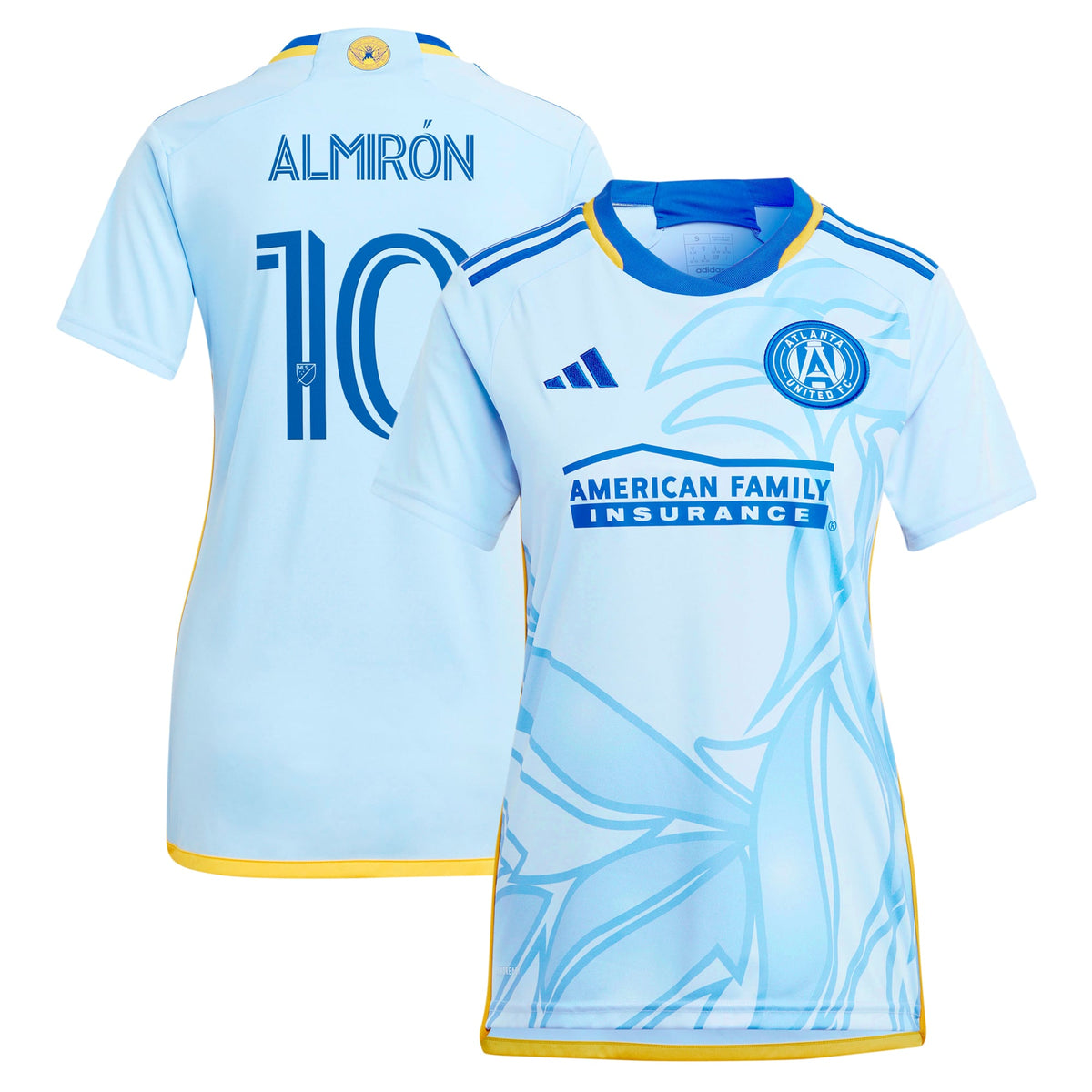 Women's Atlanta United FC Miguel Almiron Light Blue 2024 The Resurgens Kit Replica Player Jersey