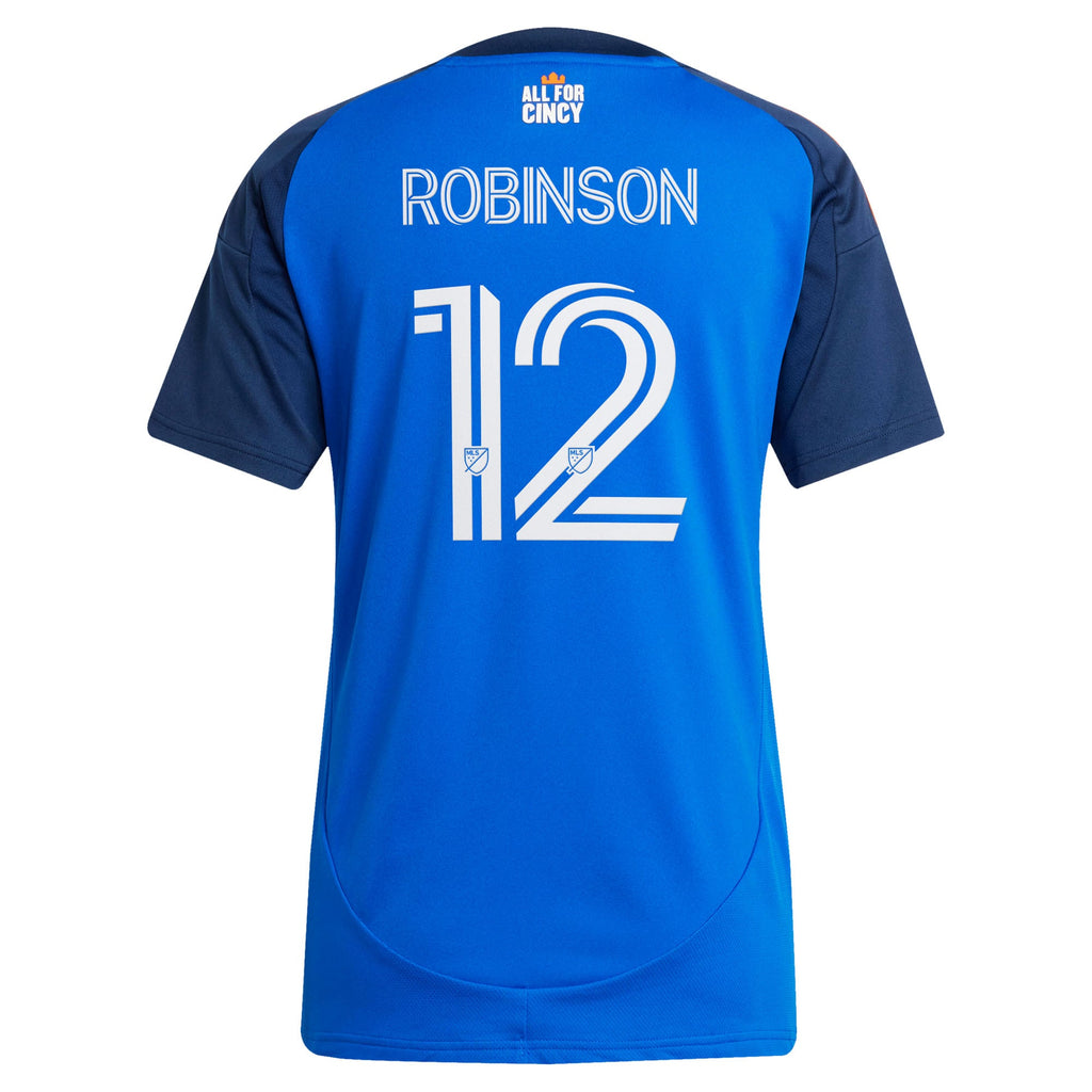 Women's FC Cincinnati Miles Robinson Blue 2025 Orange and Blue Legacy Kit Replica Player Jersey