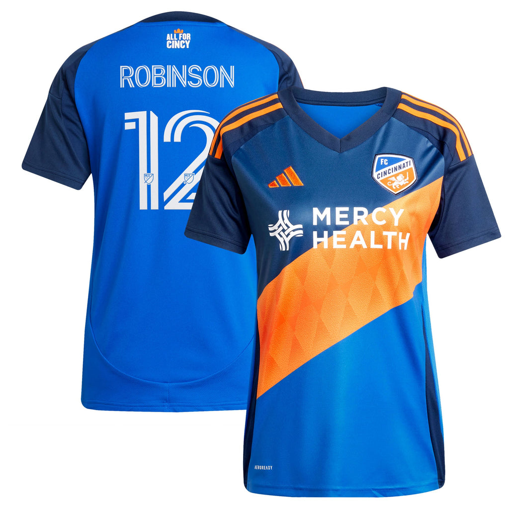 Women's FC Cincinnati Miles Robinson Blue 2025 Orange and Blue Legacy Kit Replica Player Jersey