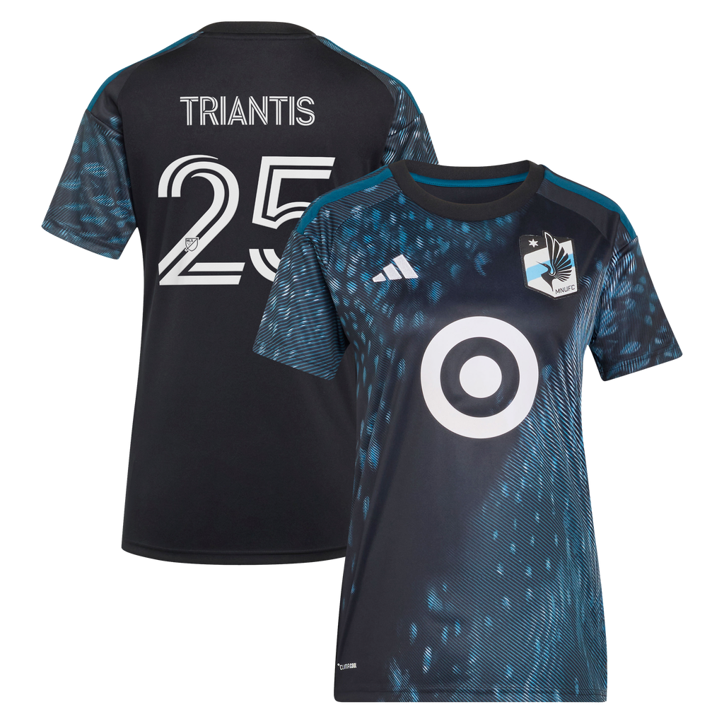Women's Minnesota United FC Nectarios Triantis Black 2026 The Decade Kit Replica Jersey