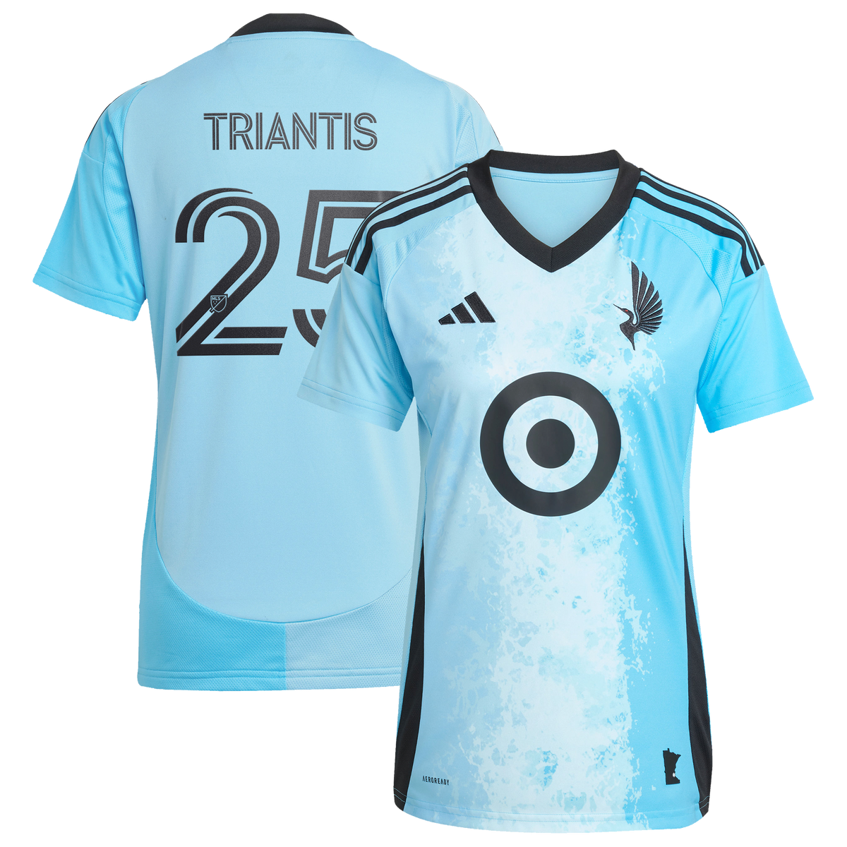 Women's Minnesota United FC Nectarios Triantis Blue 2025 CONVERGENCE Replica Jersey
