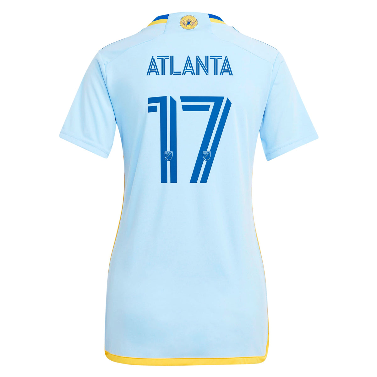 Women's Atlanta United FC #17 Light Blue 2024 The Resurgens Kit Replica Player Jersey